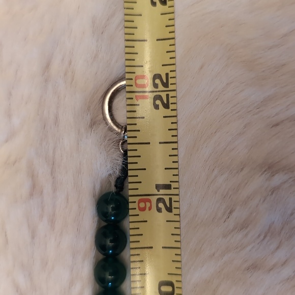 Raw Jade Beaded Necklace - Picture 9 of 10